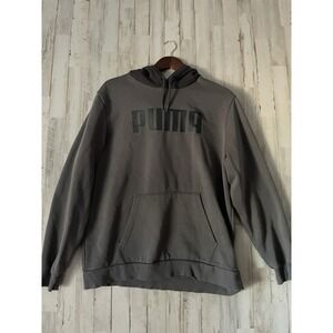 PUMA Mens Hoodie XLarge Jumper Cotton Pullover Fleece Sweater Regular Fit Grey